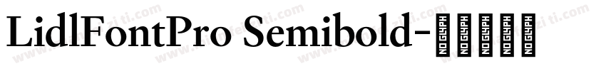 LidlFontPro Semibold字体转换